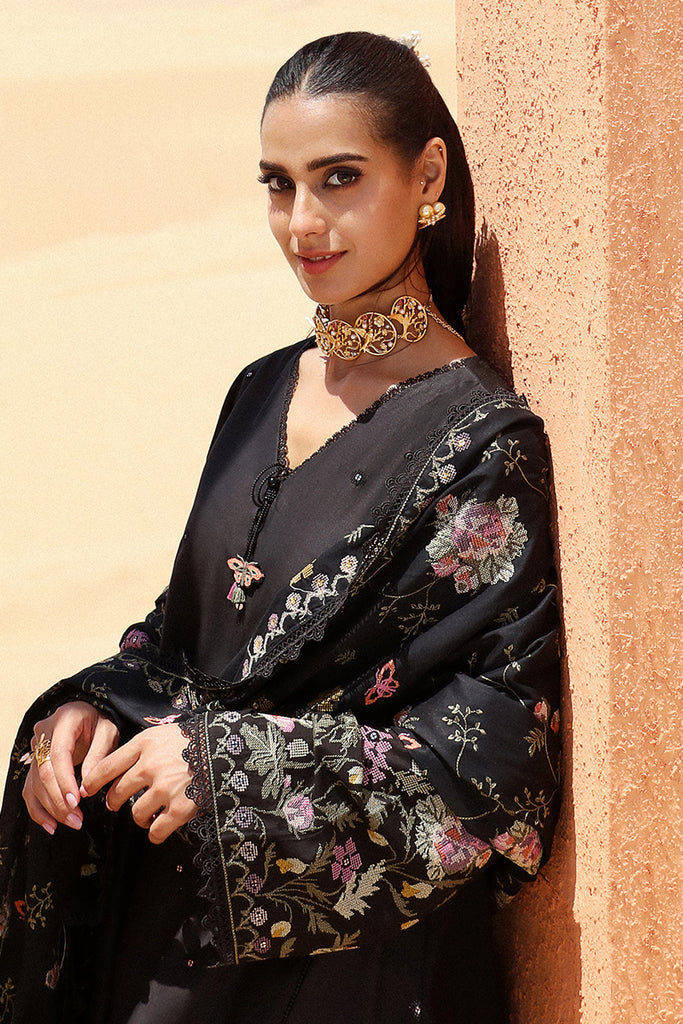 DEEP SHADOW-STITCH 3PC: LAWN EMBROIDERED SUIT