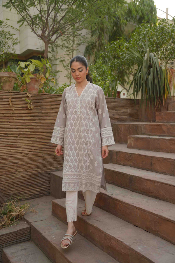 Geranium Kurta - Grey