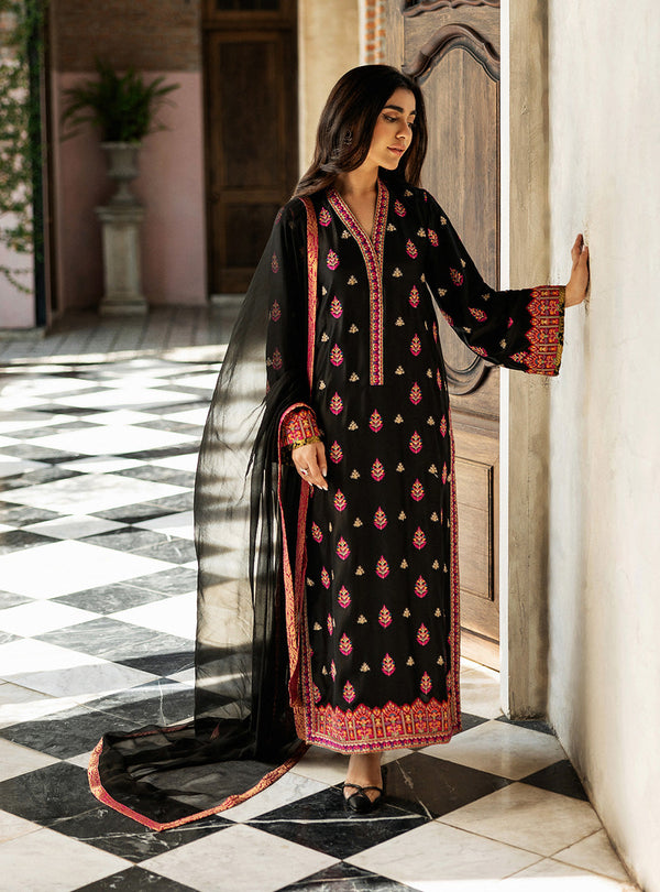 Black Orchid Kashmiri Embroidery