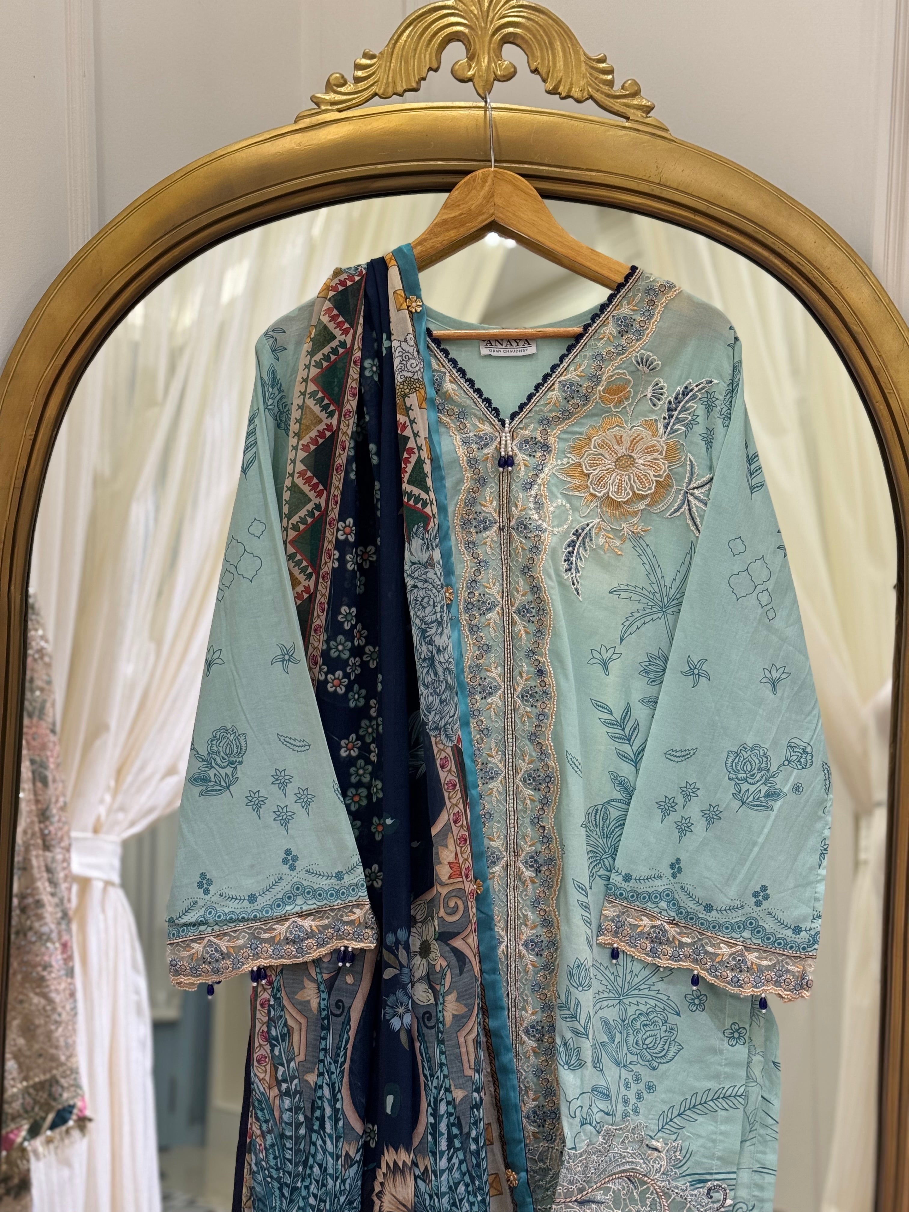 Primrose Blue Kurta - Nia Mia