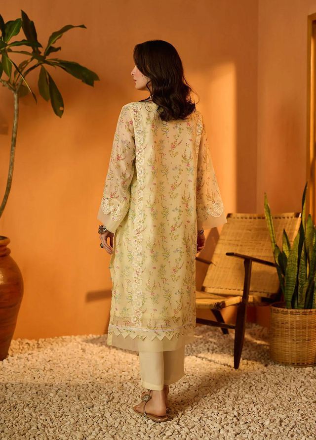 Dhanak - DA-2069 - KURTA - LEMON