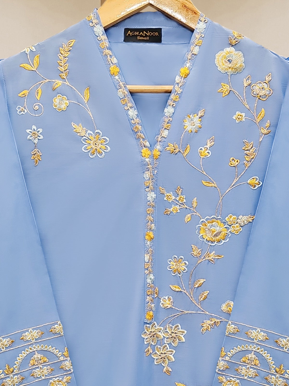 3 Piece - Embroidered Cambric Suit