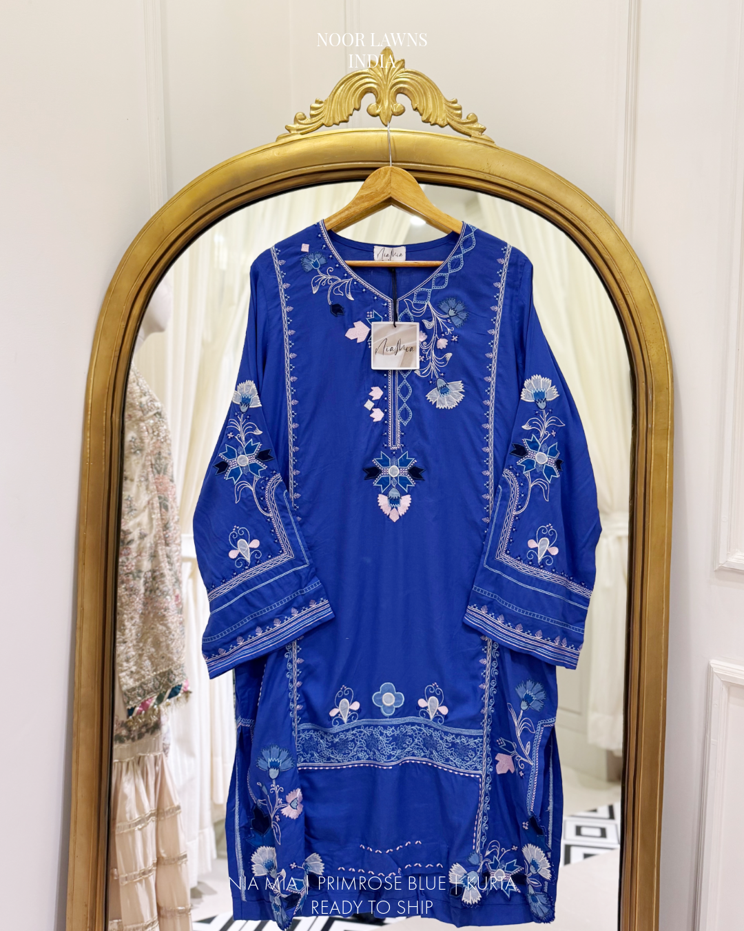 Primrose Blue Kurta - Nia Mia