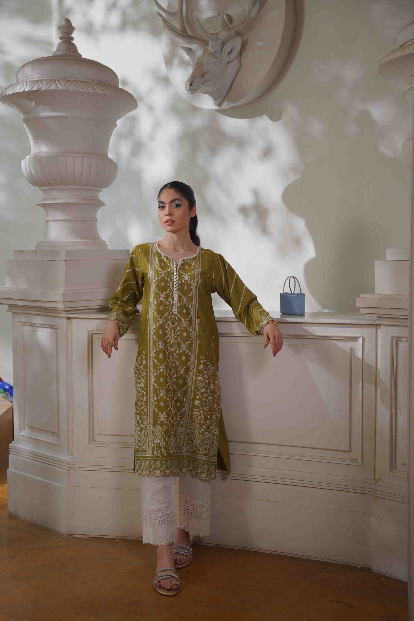 Tuberose Kurta - Mustard