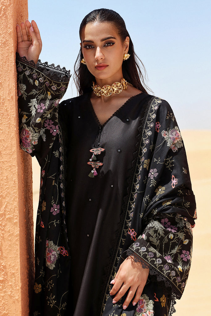 DEEP SHADOW-STITCH 3PC: LAWN EMBROIDERED SUIT