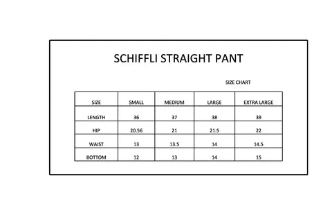 White Schiffli Pants