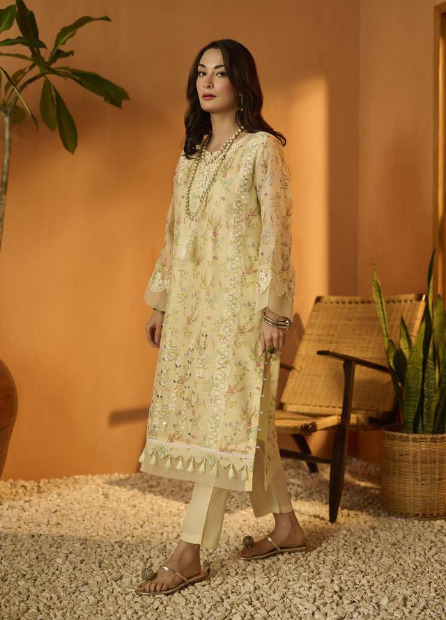 Dhanak - DA-2069 - KURTA - LEMON