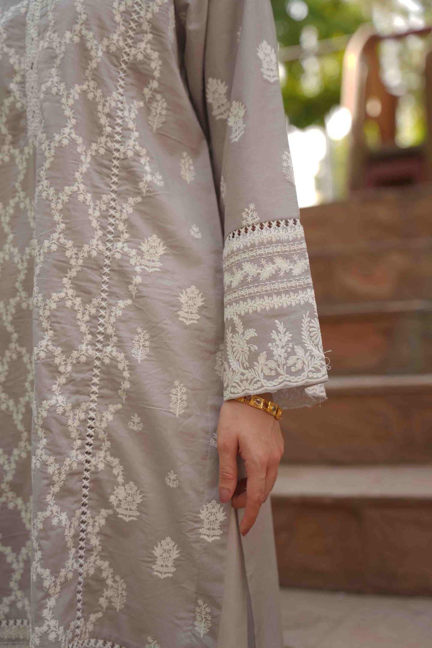 Geranium Kurta - Grey