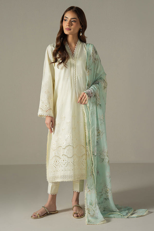 FLORAL MELODY-3PC CHIKANKARI SUIT