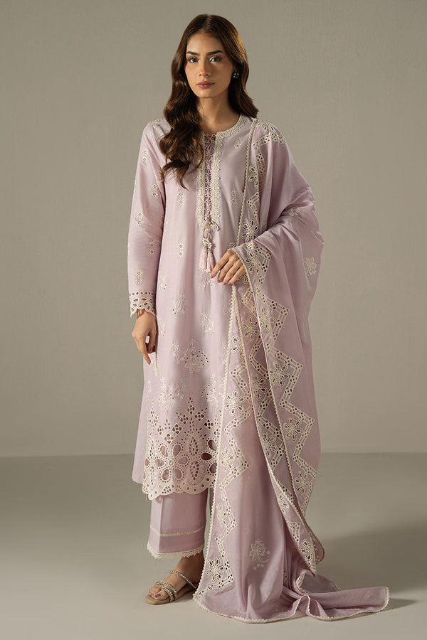 LILAC BLOOM-3PC CHIKANKARI SUIT