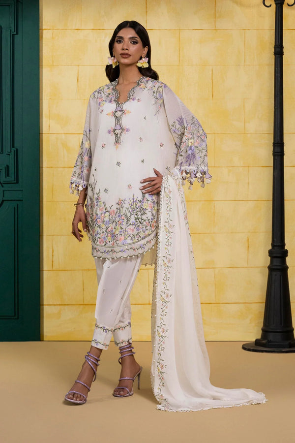 Unstitched 3 Piece Lawn Suit (M251-003A-3CJ)