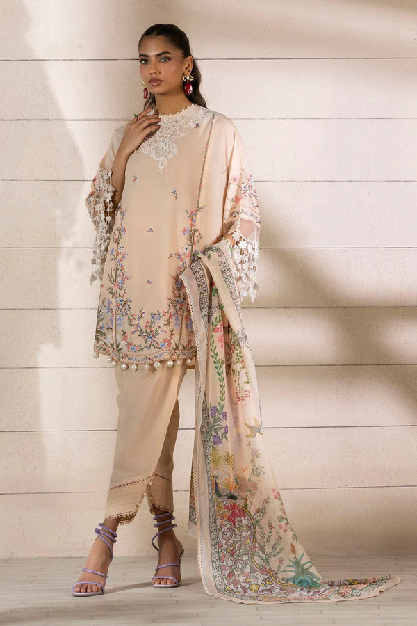 Unstitched 3 Piece Lawn Suit (M251-005B-3CL)