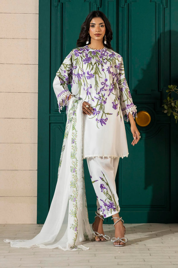 Unstitched 3 Piece Lawn Suit (M251-017A-3CJ)