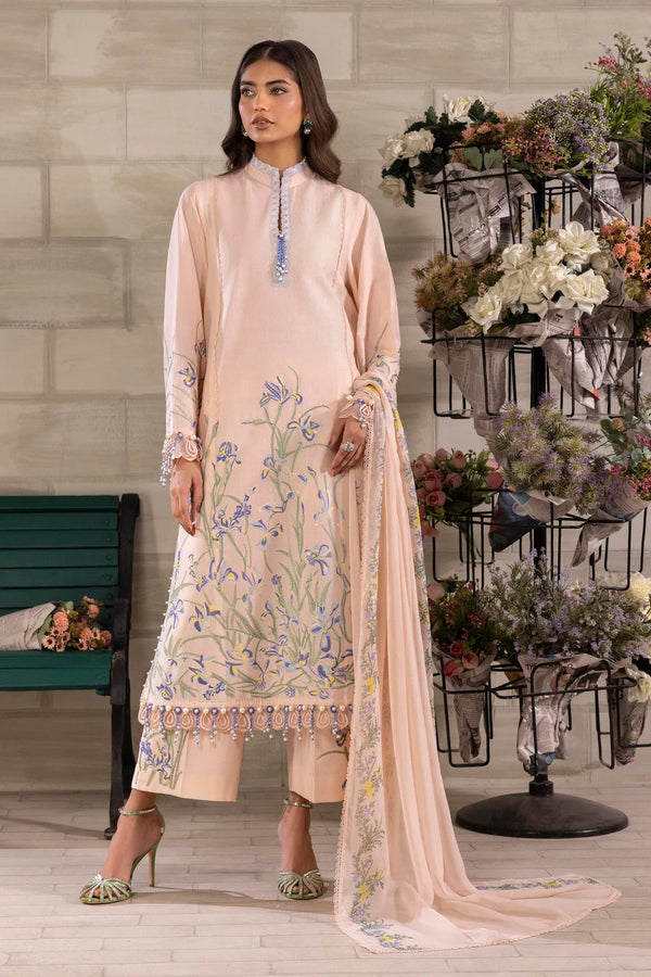 Unstitched 3 Piece Lawn Suit (M251-017B-3CJ)