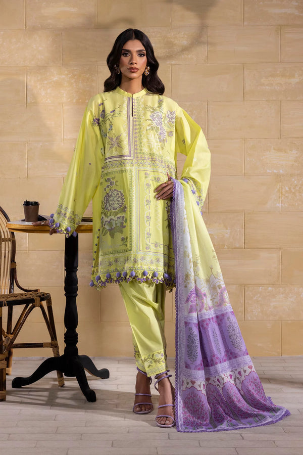 Unstitched 3 Piece Lawn Suit (M251-018B-3CT)