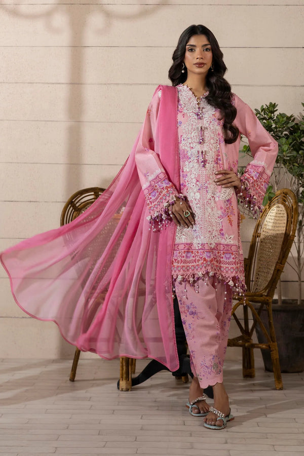 Unstitched 3 Piece Lawn Suit (M251-023A-3CI)