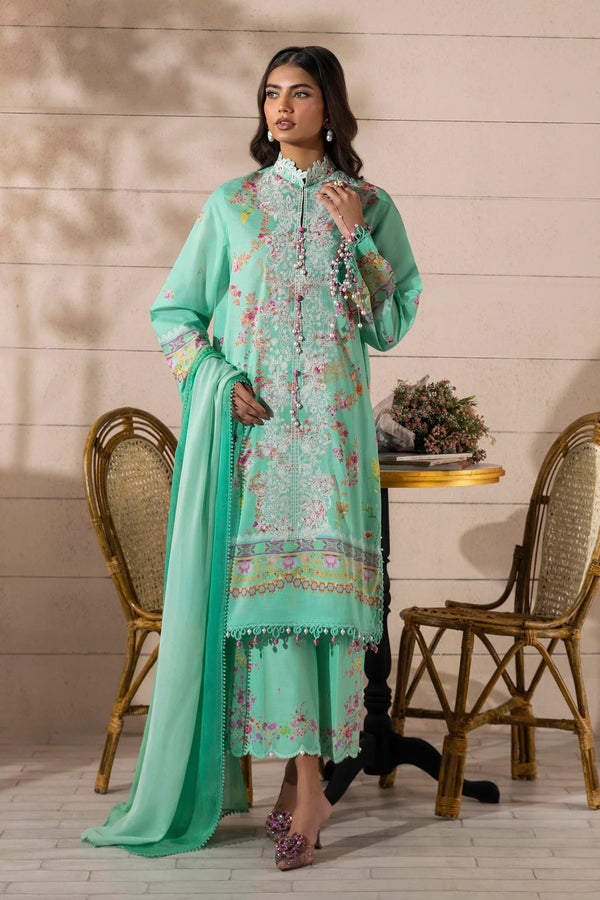 Unstitched 3 Piece Lawn Suit (M251-023B-3CI)