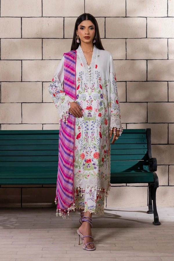 Unstitched 3 Piece Lawn Suit (M251-024A-3CI)