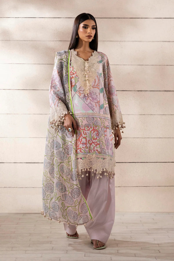 Unstitched 3 Piece Lawn Suit (M251-027A-3CI)