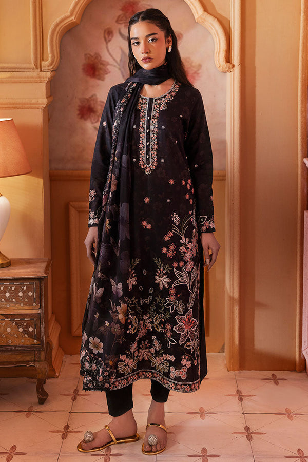 CAVIAR CHARM-3PC PRINTED LAWN SUIT